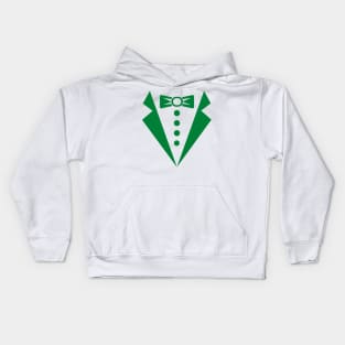 green suit Kids Hoodie